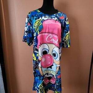 Bubble gum tshirt dress
